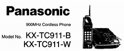 Телефон Panasonic KX-TC911-B и Panasonic KX-TC911-W инструкция ...