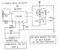 Simple Metal Detector based CS209A - Circuit Scheme