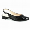 Alpina Elvira 9J02-01 Black patent suede heeled shoes