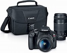 Canon EOS REBEL T7 DSLR Camera|2 Lens Kit with EF18-55mm + EF 75-300mm ...