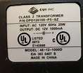 POWER ADAPTER P/N: DPD120100-P5-SZ MODEL: 48-12-1000D INPUT AC 120V ...