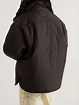 Dark brown Oversized Appliquéd Quilted Padded Canvas Jacket | ACNE ...