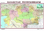 Политико-административная карта РК 2021 года — ҰКДҚ