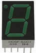 HDSP-5601 Broadcom 7-Segment LED Display, CA Green 3.1 mcd RH DP 14.2mm ...