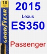 2015 Lexus ES350 Passenger Wiper Blade - Premium - Walmart.com