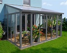 Palram SanRemo™ 10 ft. x 14 ft. Solarium Patio Enclosure Grey - Awnings ...