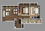 Architectural 2D House Floor Plan Rendering Services | CGTrader