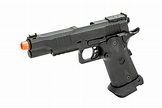 KLI Dual Power Hi-Capa 5.1 Gas Blowback Airsoft Pistol ( Black )