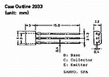 2SC3402 Datasheet - 50V, 0.1A, NPN Transistor, Sanyo ( Pinout )