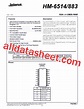 HM1-6514B/883 Datasheet(PDF) - Intersil Corporation