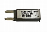 EATON'S BUSSMANN Series 22902-68 , 2.8mm Blade Resistor , 68 OHM - 3Pcs ...
