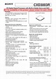 CXD3003R DataSheet | Sony Corporation
