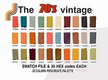The 70s Vintage Color Palette Color Palette Ipad Procreate - Etsy UK