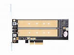 Silverstone SST-ECM22 Dual M.2 to PCIe x4 NVMe SSD and SATA 6 G Adapter ...