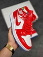 Air Jordan 1 Mid Red Patent DC7294-600 For Sale – Sneaker Hello