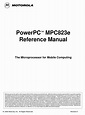 MOTOROLA MPC823E REFERENCE MANUAL Pdf Download | ManualsLib