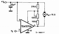 TDA7275A DC speed controller circuit design