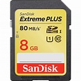 SanDisk 8GB Extreme Plus UHS-I SDHC Memory Card SDSDXS-008G-A46
