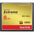 SanDisk 8GB CompactFlash Memory Card Extreme 400x SDCFX-008G-A46