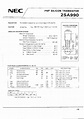 2SA990 datasheet(1/3 Pages) NEC | PNP SILICON TRANSISTOR