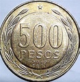Catalogo Numismatica Chile: Chile KM# 235 - 500 Pesos - 2017 V2