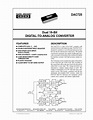 DAC725 DataSheet | Burr-Brown Corporation