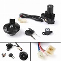 Areyourshop Ignition Switch Seat Gas Cap Cover Lock Key Set For Yamaha ...