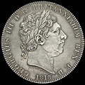 1818 George III Milled Silver LVIII Crown, EF