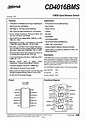 CD4016BMS_84033.PDF Datasheet Download --- IC-ON-LINE