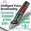 ANENG VC1019 Tester Pen Voice Broadcast Voltage Detector Meter 12-1000V ...