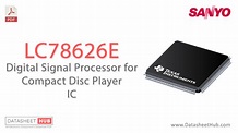 LC78626E Datasheet – Digital Signal Processor IC - Datasheet Hub