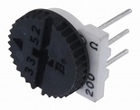 3352T-1-201LF - Bourns - TRIMMER POTENTIOMETER, 200 OHM 1TURN THROUGH HOLE