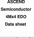 AD4016M44VLA-5 datasheet - Low Voltage Operation is More Suitable to be ...