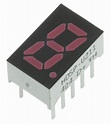 HDSP-U211 Broadcom 7-Segment LED Display, CA Red 5.4 mcd RH DP 8mm | RS