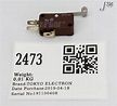 2473 TOKYO ELECTRON MICRO ROLLER LEVER ARM OPEN/CLOSE LIMIT SWITCH ...