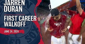 Red Sox Outfielder Jarren Duran On His First Career Walkoff