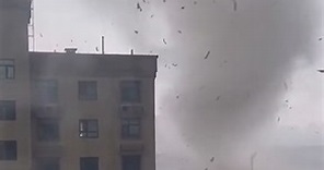 Watch Massive Tornado Rip Through City Buildings