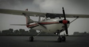 Flying the Cessna 152 in Heavy Rain - Very Low Visibility - and Navigating by Instruments in MSFS