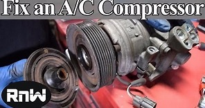 How to Diagnose and Replace an A/C Compressor Coil, Clutch and Bearing on Your Car
