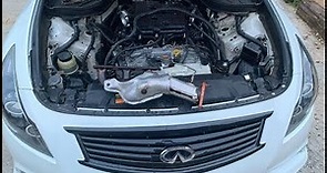 G37 / 370z Partial header Install / removal: passenger out, unfinished driver-side