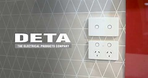 Deta Smart Double Gang Light Switch Touch Activated With Grid Connect