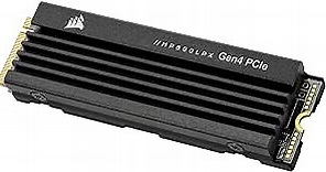 Corsair MP600 PRO LPX 1TB M.2 NVMe PCIe x4 Gen4 SSD - Optimised for PS5 (Up to 7,100MB/sec Sequential Read & 5,800MB/sec Sequential Write Speeds, High-Speed Interface, Compact Form Factor) Black