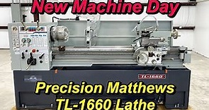 Precision Matthews TL-1660 Lathe: Delivery, Uncrating & Set-up