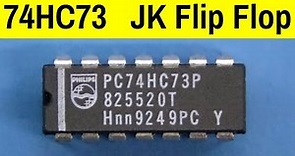 7473 JK Flip flop IC 74HC73 Practical