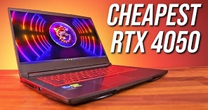 The Cheapest RTX 4050 Gaming Laptop - MSI GF63 Review 2023