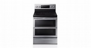 Samsung 30-in Smooth Surface 5-Element 2.6-cu ft/3.2-cu ft Self-Cleaning Double Oven