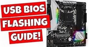How To USB BIOS FLASH Asrock B450M Steel Legend For Ryzen 5000 Series Processors