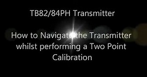 TB82/84PH 2-Point Calibration Procedure