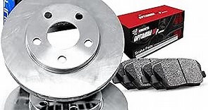 R1 Concepts Front Brakes and Rotors Kit |Front Brake Pads| Brake Rotors and Pads| Optimum OEp Brake Pads and Rotors - 1EB.31036.07