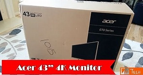 Acer 43 4K Monitor | Acer 43 ET430K Monitor Unboxing and User Review
